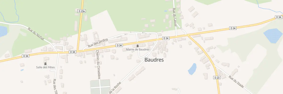 Plan du 25 Rue de la Mairie à Baudres