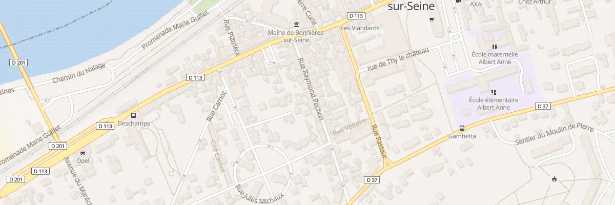 Plan du 22 Rue Raymond Pochon à Bonnières-sur-Seine
