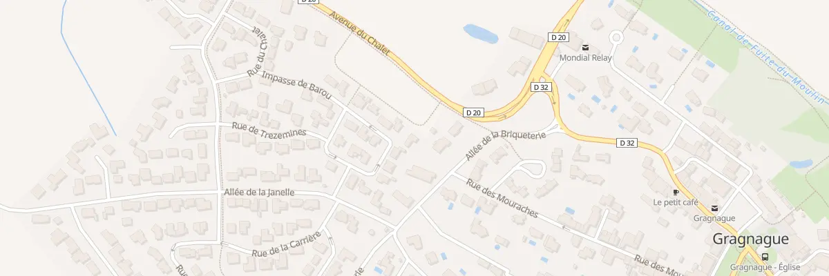 Plan du 14 Rue de Barou à Gragnague