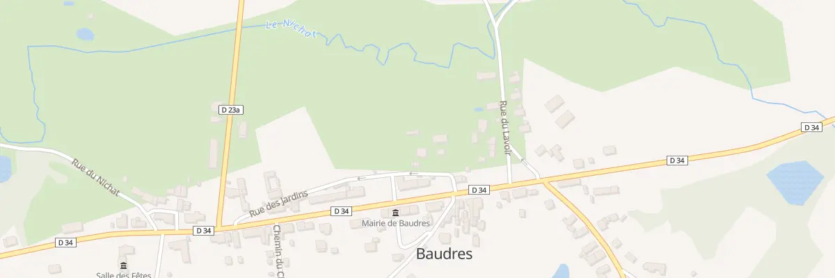 Plan du 5465 Rue des Jardins à Baudres