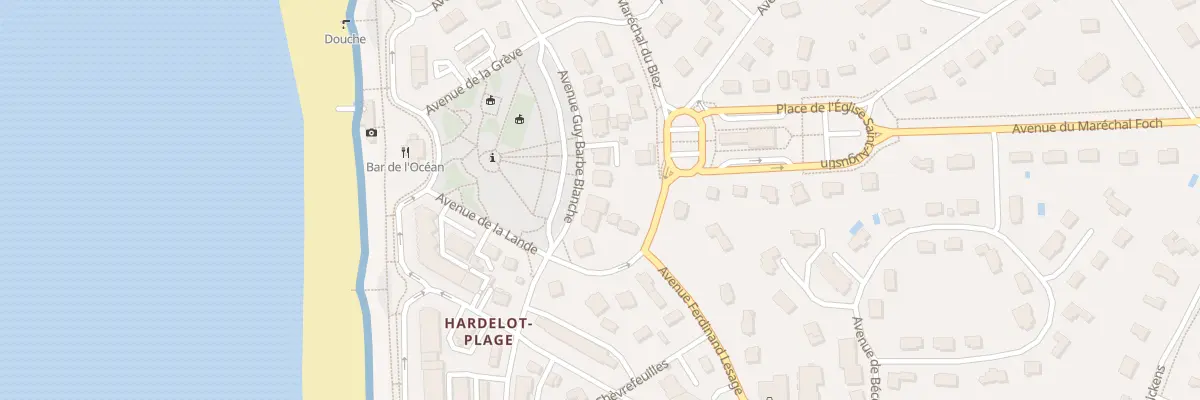 Plan du 20 Av Guy Barbe Blanche à Neufchâtel-Hardelot