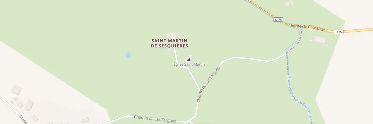 Plan du 519 Che de Las Fargues à Caussade