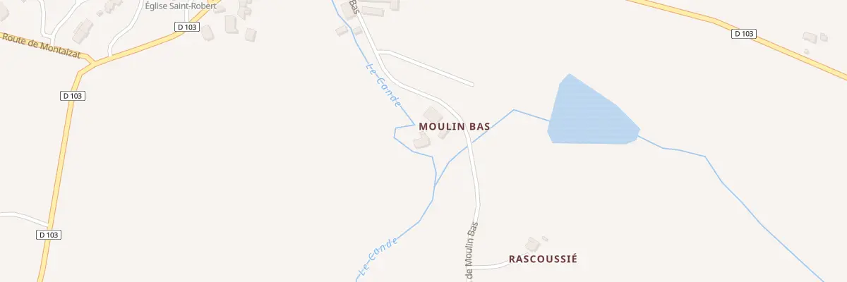 Plan du 250 Che de Moulin Bas à Lapenche