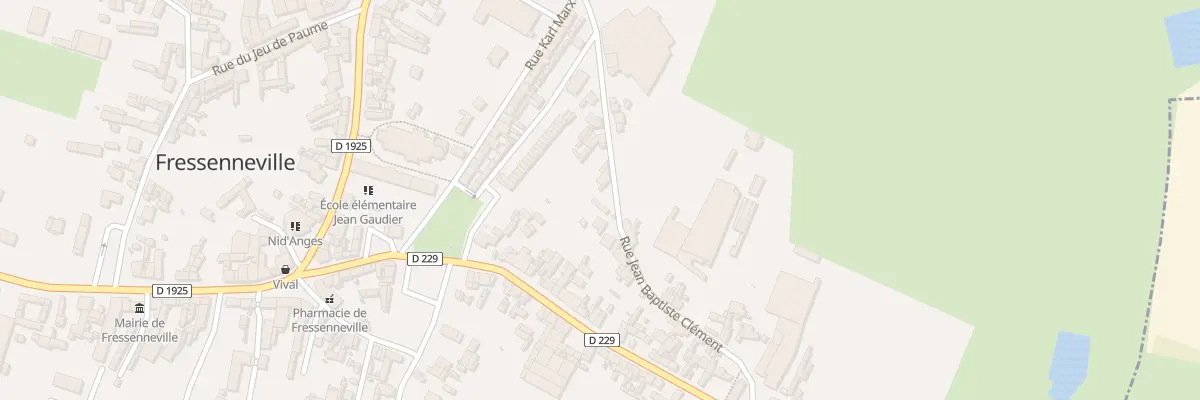 Plan du 32 Rue Jean-Baptiste Clément à Fressenneville