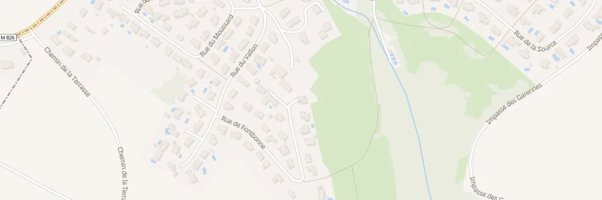 Plan du 30 Rue Fontbonne à Drémil-Lafage