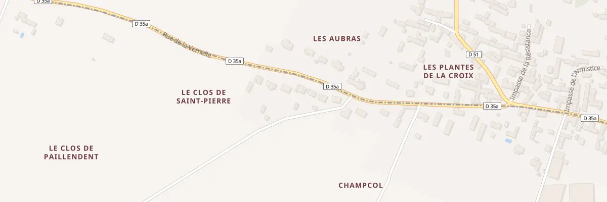 Plan du 11 Rue de la Vernelle à La Vernelle