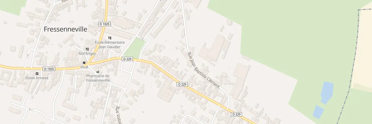Plan du 40 Rue Jean-Baptiste Clément à Fressenneville