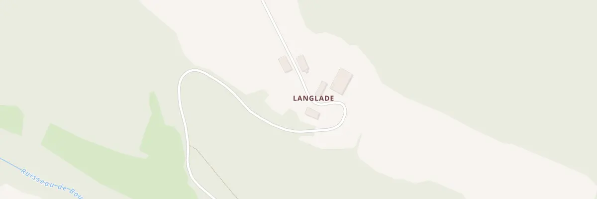 Plan du 36 Langlade à Bézac