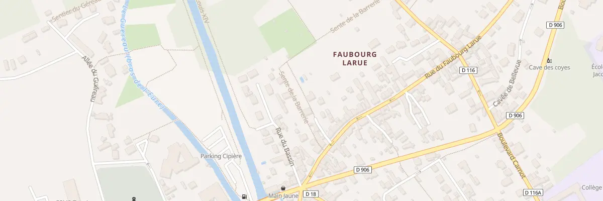 Plan du 15C Rue du Faubourg Larue à Maintenon