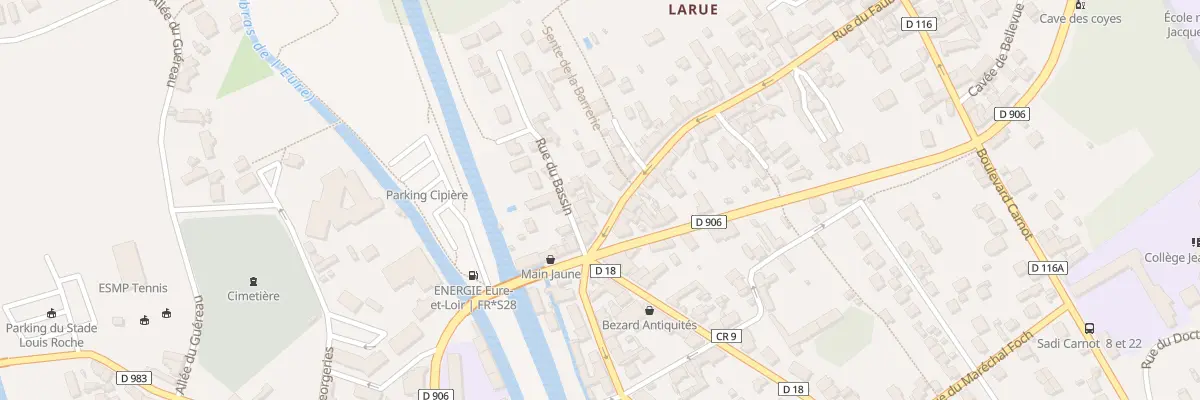 Plan du 7 Rue du Faubourg Larue à Maintenon