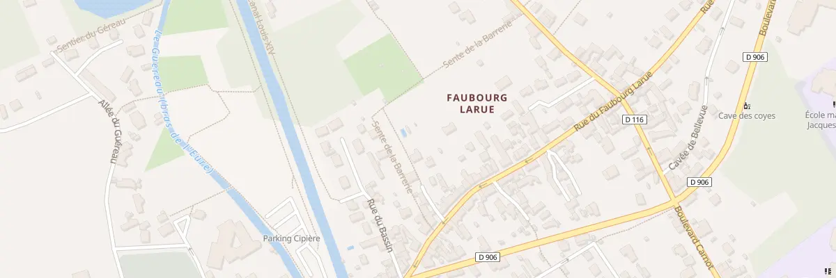 Plan du 15D Rue du Faubourg Larue à Maintenon