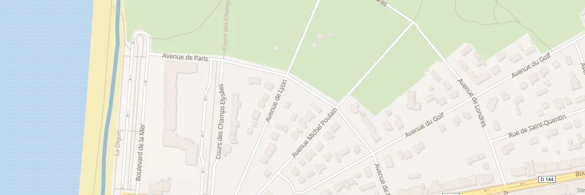 Plan du 907 Av de Paris à Cucq