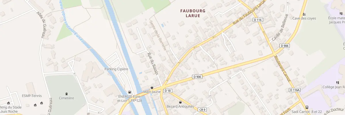 Plan du 15 Rue du Faubourg Larue à Maintenon