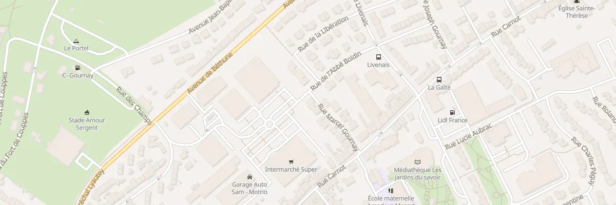 Plan du 2 Rue Marcel Gournay au Portel