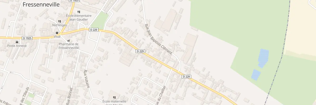 Plan du 46 Rue Jean-Baptiste Clément à Fressenneville