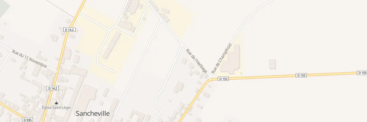 Plan du 8 Rue de l’Herbage à Sancheville