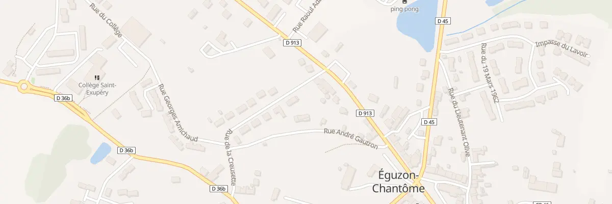 Plan du 1B Rue de la Creusette à Éguzon-Chantôme