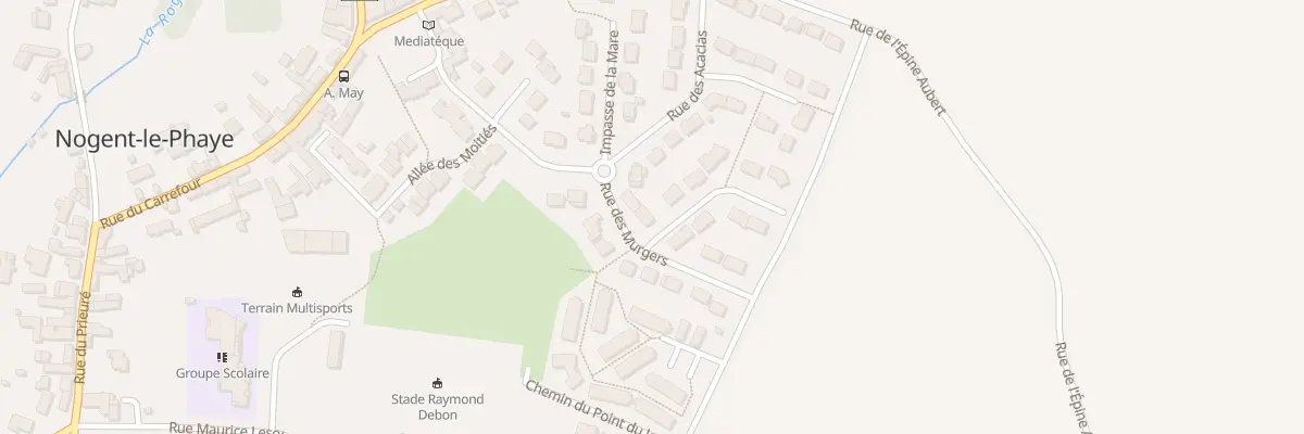 Plan du 3 Rue des Murgers à Nogent-le-Phaye