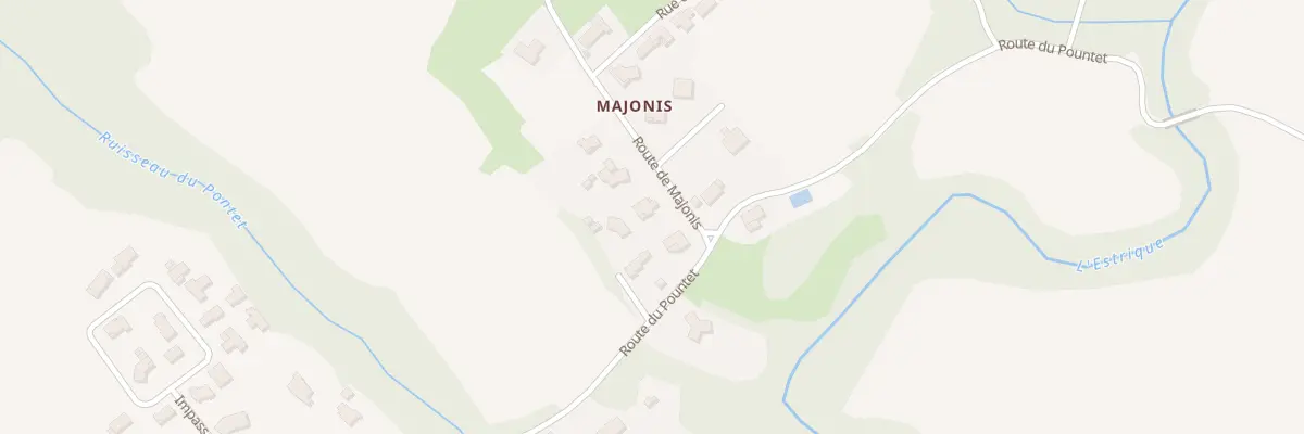 Plan du 94 Majonis à Bézac