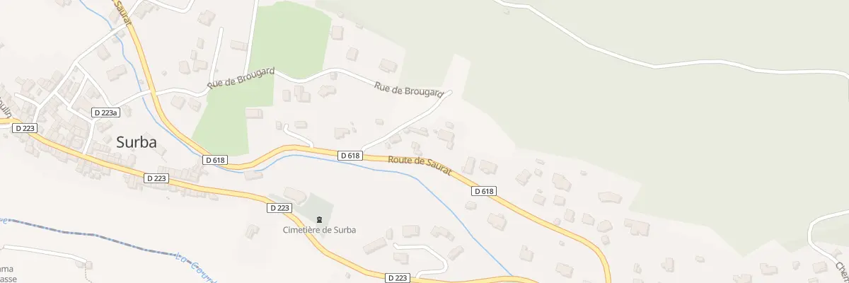 Plan du 86 Bergasses à Surba