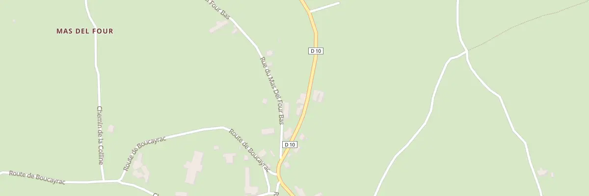 Plan du 5061 Mouriez et Pouzettes à Lauzès