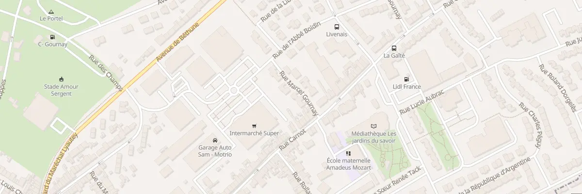 Plan du 12 Rue Marcel Gournay au Portel