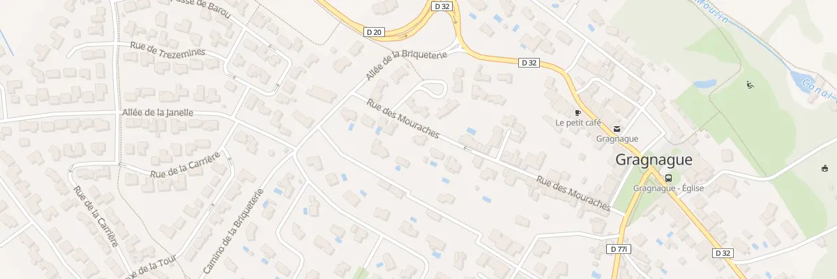 Plan du 32 Rue des Mouraches à Gragnague