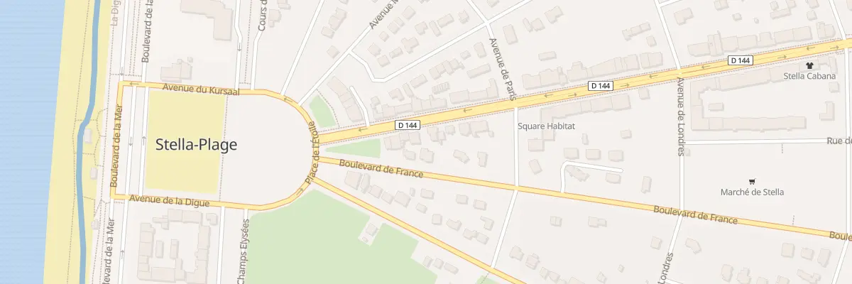 Plan du 1995 Bd Edmond Labrasse à Cucq