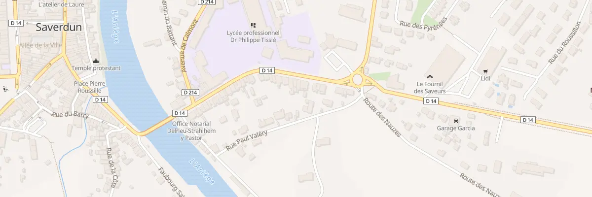 Plan du 56 Rue du Capus à Saverdun