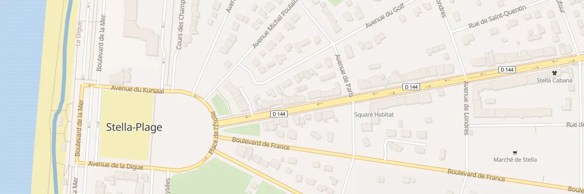Plan du 1990 Bd Edmond Labrasse à Cucq