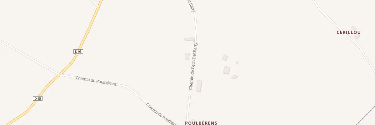 Plan du 322 Che de Pech Del Barry à Caussade
