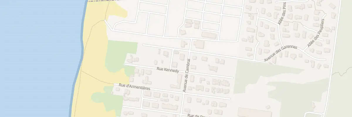 Plan du 156 Rue du President Kennedy à Camiers