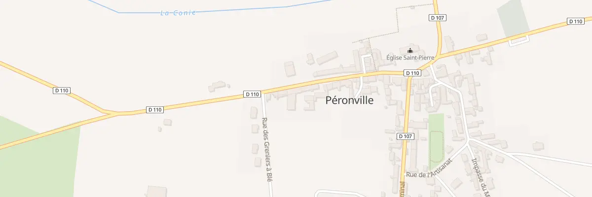 Plan du 13B Rue de la Frileuse à Péronville