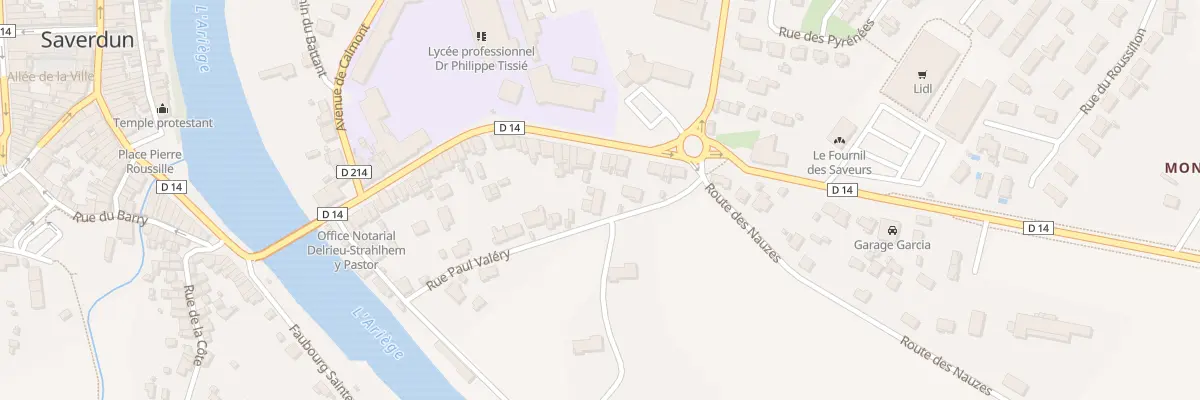 Plan du 21 Rue Paul Valéry à Saverdun