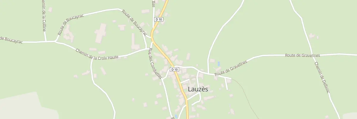 Plan du 5009 Au Bourg à Lauzès