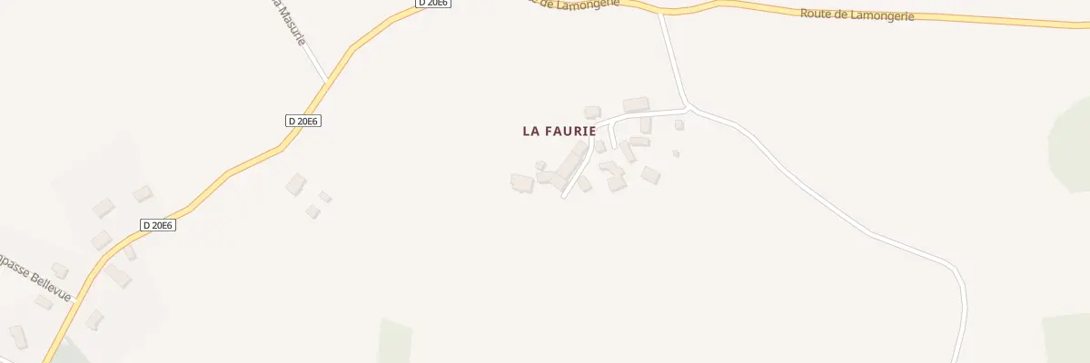 Plan du 5041 À la Faurie à Lamongerie