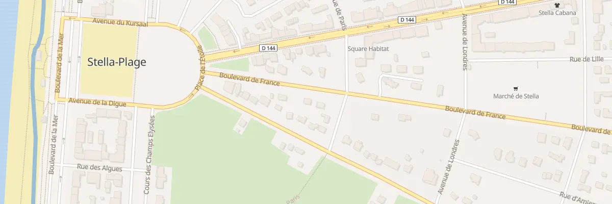 Plan du 2873 Bd de France à Cucq