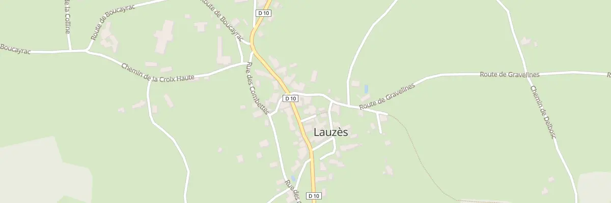 Plan du 5017 Au Bourg à Lauzès