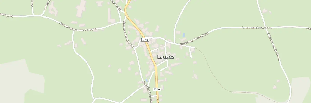 Plan du 5081F Au Bourg à Lauzès