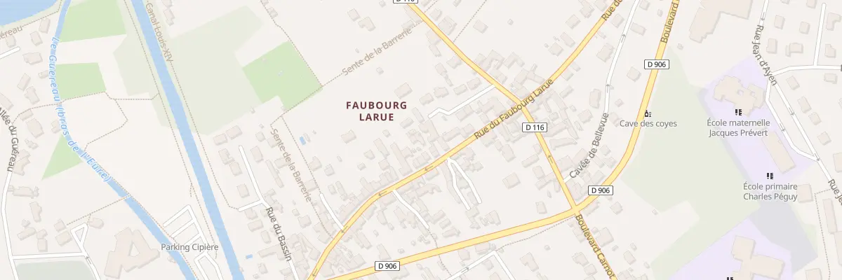 Plan du 43C Rue du Faubourg Larue à Maintenon