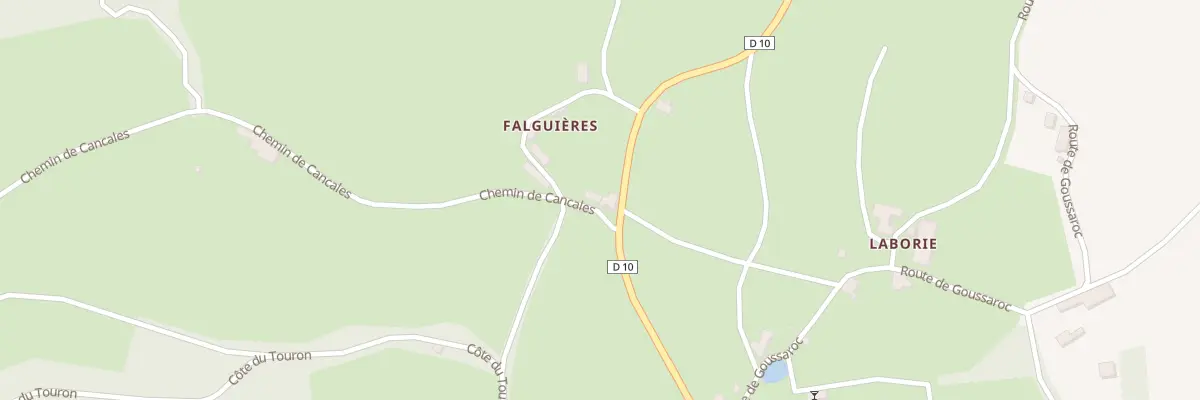 Plan du 5050 Falguieres aux Pechs du Vers