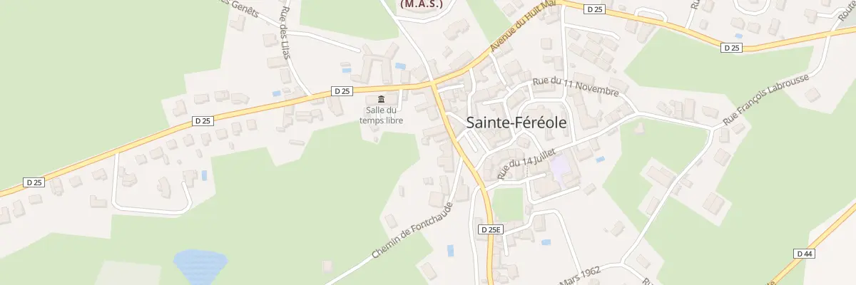 Plan du 6 Av De La Republique à Sainte-Féréole