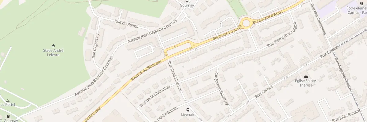 Plan du 8 Bd d’Arras au Portel