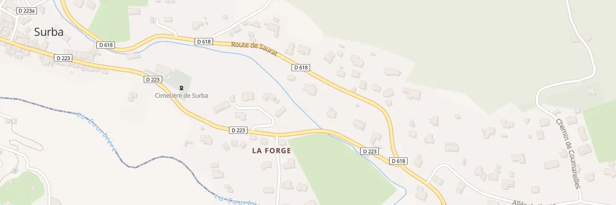 Plan du 122 La Forge à Surba
