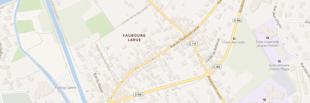 Plan du 43D Rue du Faubourg Larue à Maintenon