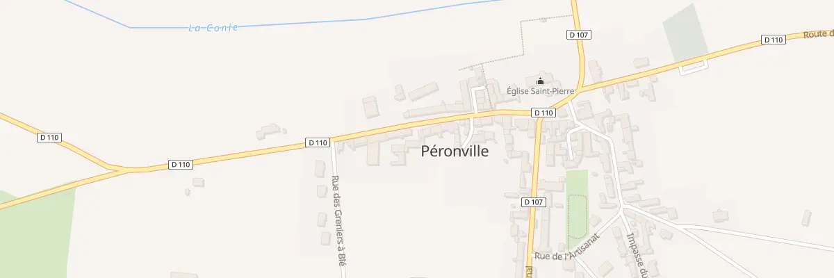 Plan du 9 Rue de la Frileuse à Péronville