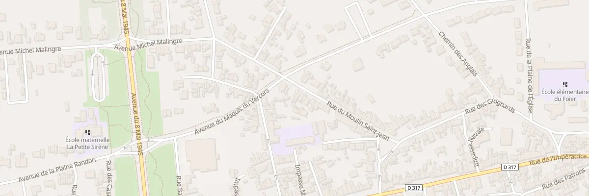 Plan du 33 Rue du Moulin Saint Jean à Berck
