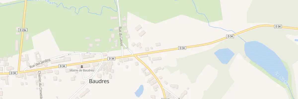 Plan du 3 Rue de la Verrerie à Baudres