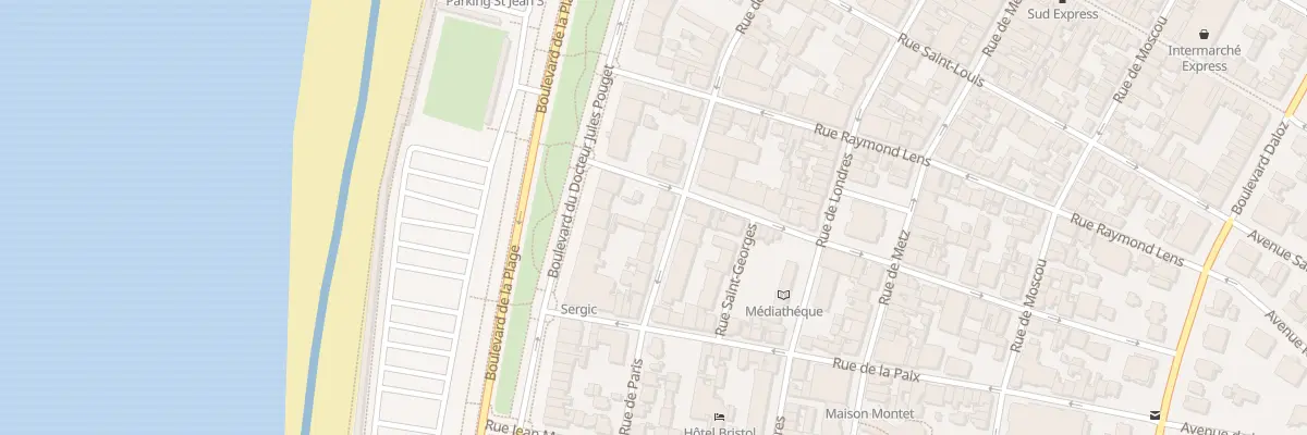 Plan du 122 Rue de Paris au Touquet-Paris-Plage
