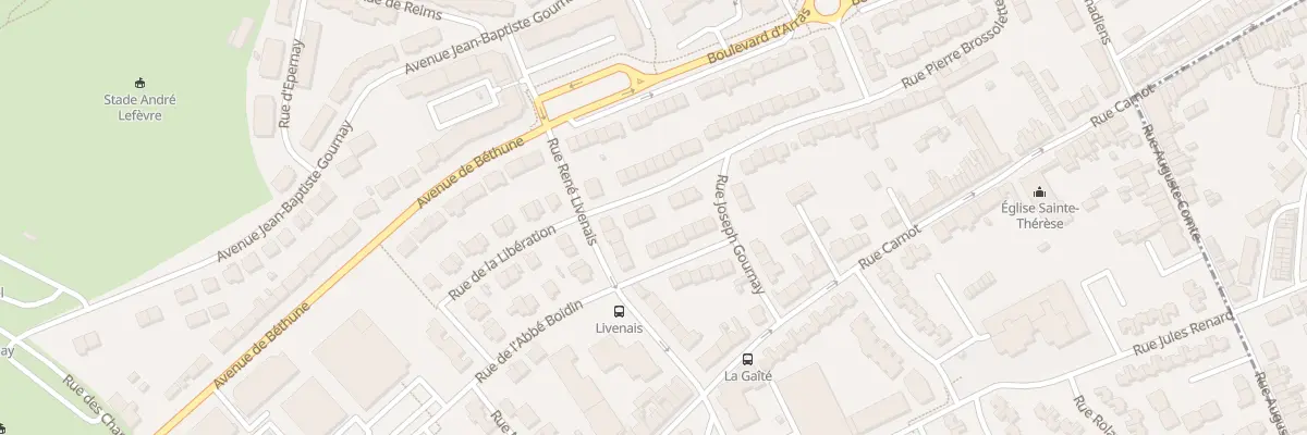 Plan du 6 Rue Pierre Brossolette au Portel